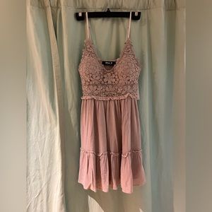 West End Boutique dusty pink mini dress